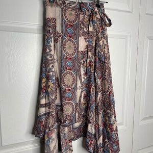 Wrap Midi Skirt